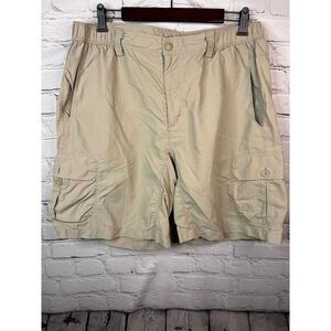 The North Face Khaki Nylon Cargo‎ Hiking Outdoor Shorts 9" Inseam Men's Large